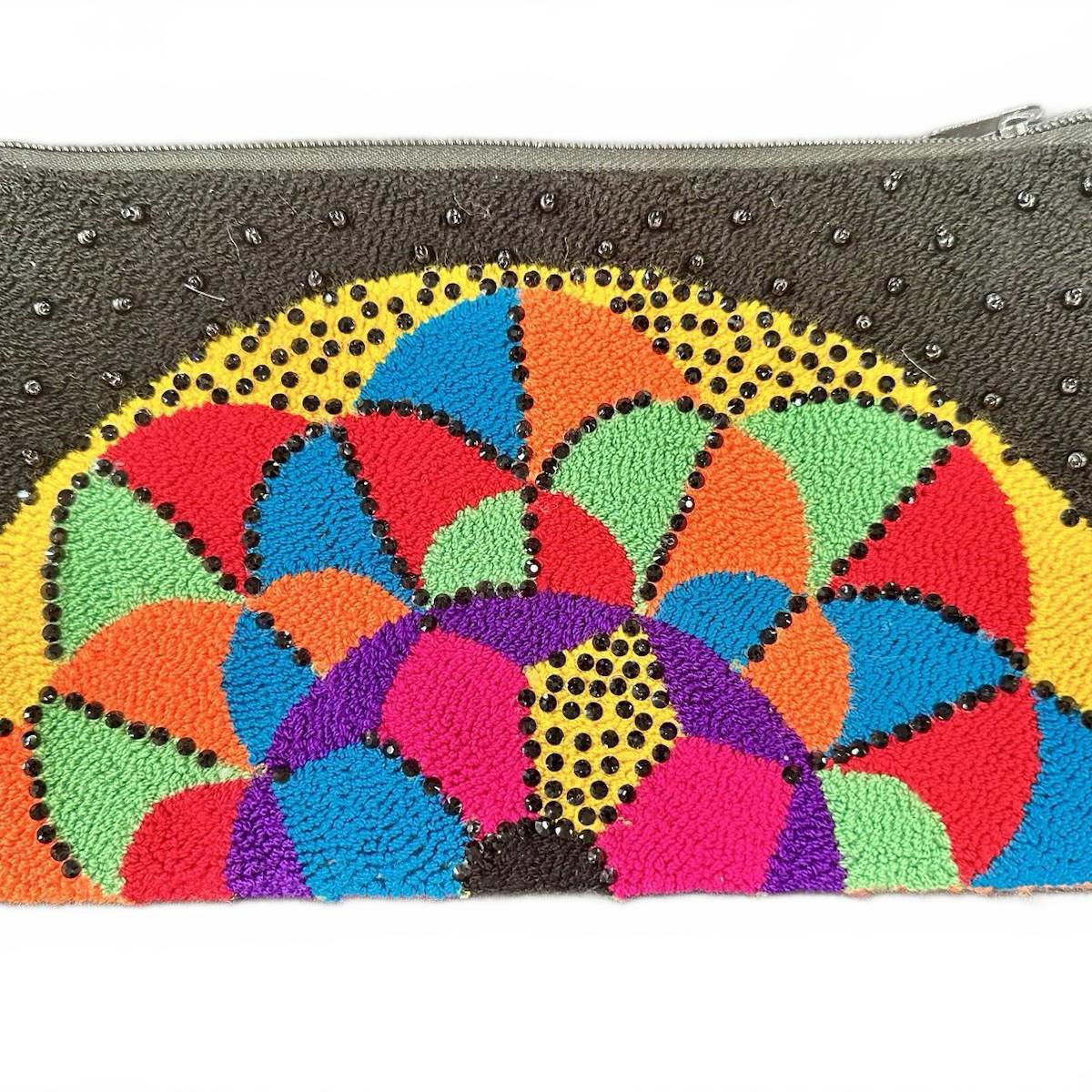 Vibrant Handmade Beaded Clutch  A Unique Burst Of Color